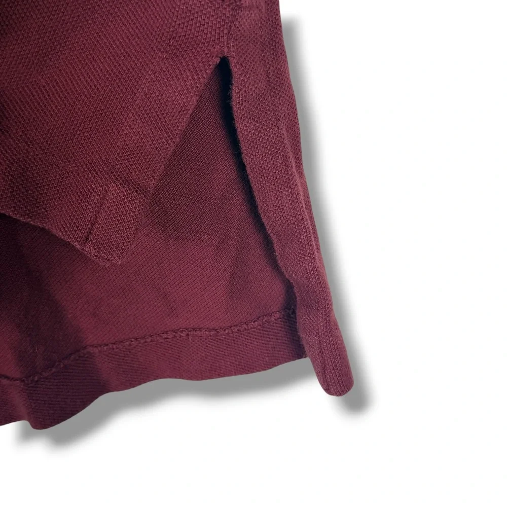 Vintage Polo Ralph Lauren Polo Shirt Men XL Maroon Long Sleeve Classic Pony Golf